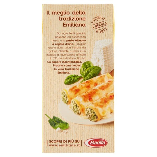 Barilla Emiliane Cannelloni Uovo - 250 gr