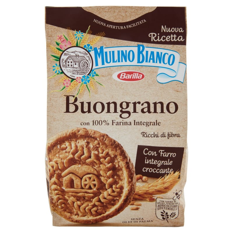 Mulino Bianco Buongrano Wholemeal - 350 gr - Vico Food Box
