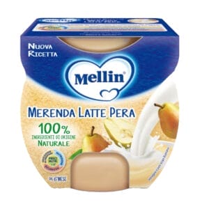 Mellin Merenda Latte e Pera – 2 x 100 gr