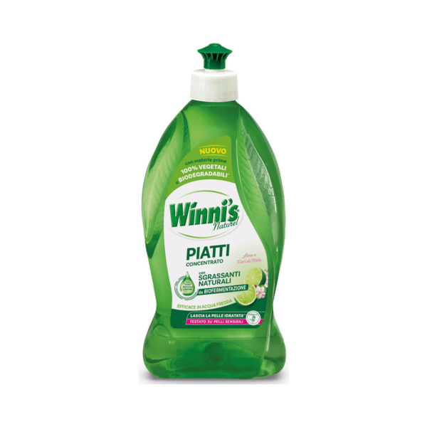 Winnis Naturel Detersivo Piatti concentrato Lime e Fiori di Mela - 480 ml