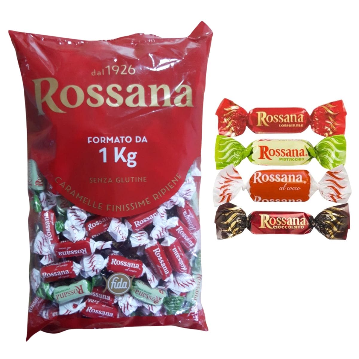 Rossana Caramelle Mix Busta - 1 kg