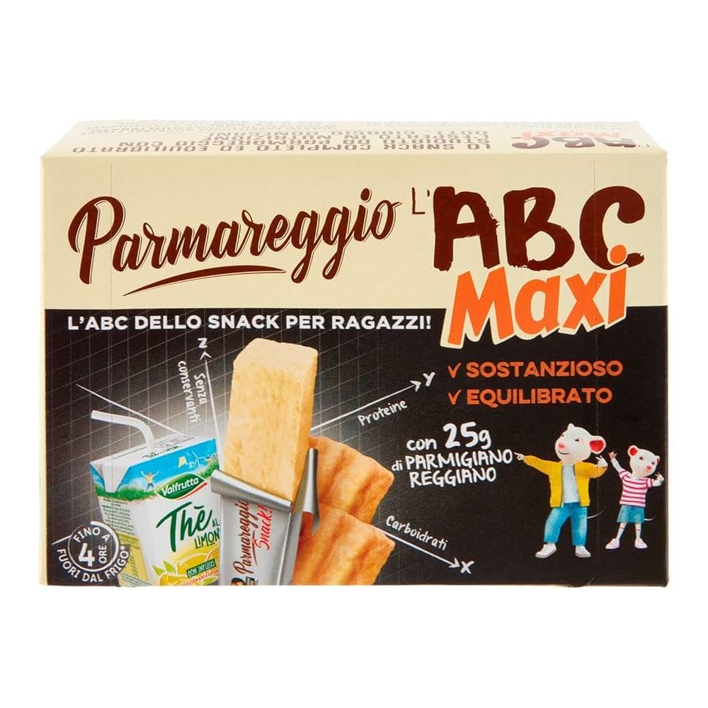 Parmareggio ABC Maxi Snack di Parmigiano/The al limone/Cracker- 200 gr
