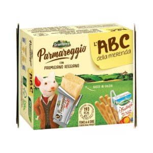 Parmareggio ABC Merenda Snack di Parmigiano/Succo di Frutta/Grissini - 170 gr