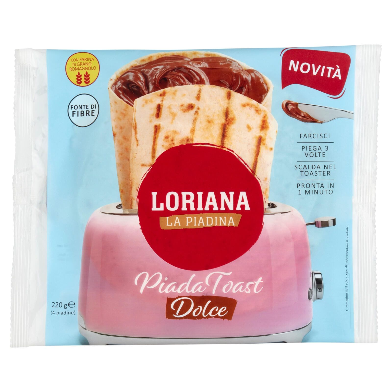 Loriana Piada Toast Dolce - 220 gr